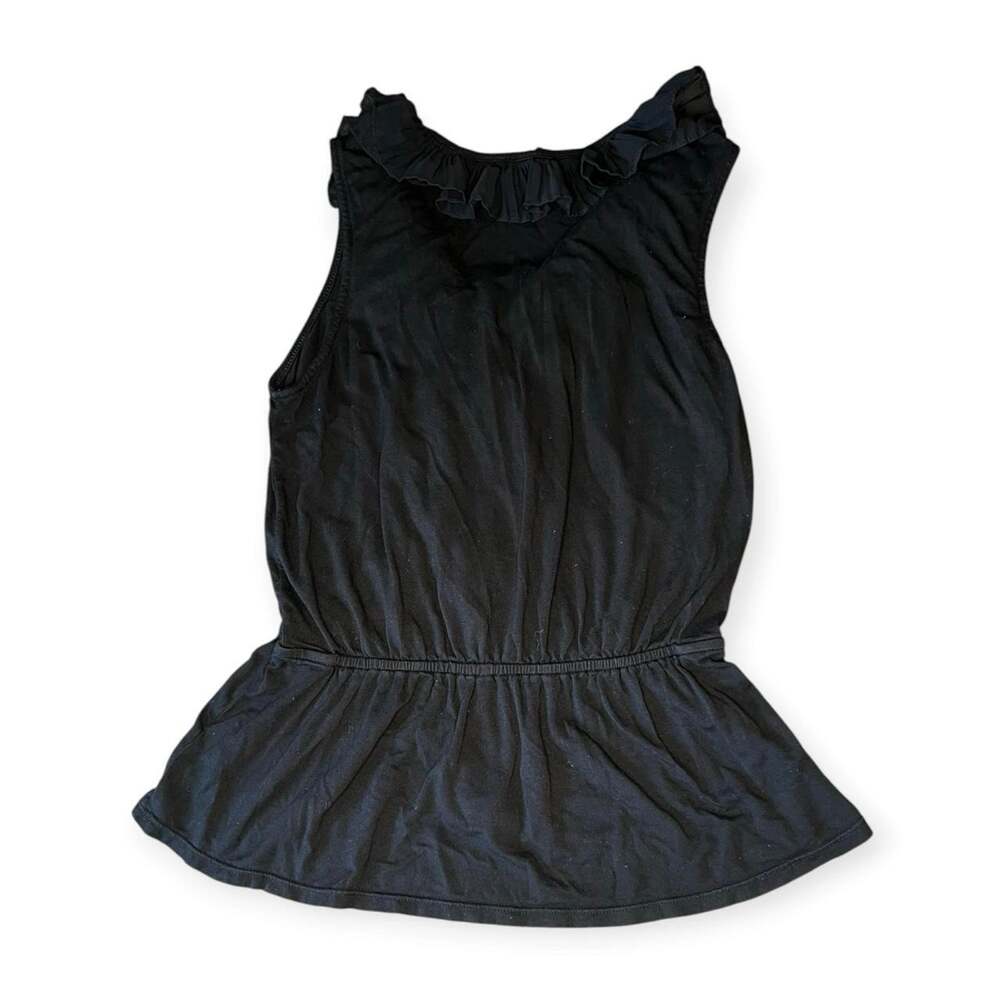 WHBM Top Ruffles Black XS - Picture 2 of 2